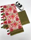 MG 569 Plain Linen Digital Printed Fancy Saree Wholesale Market In Surat
